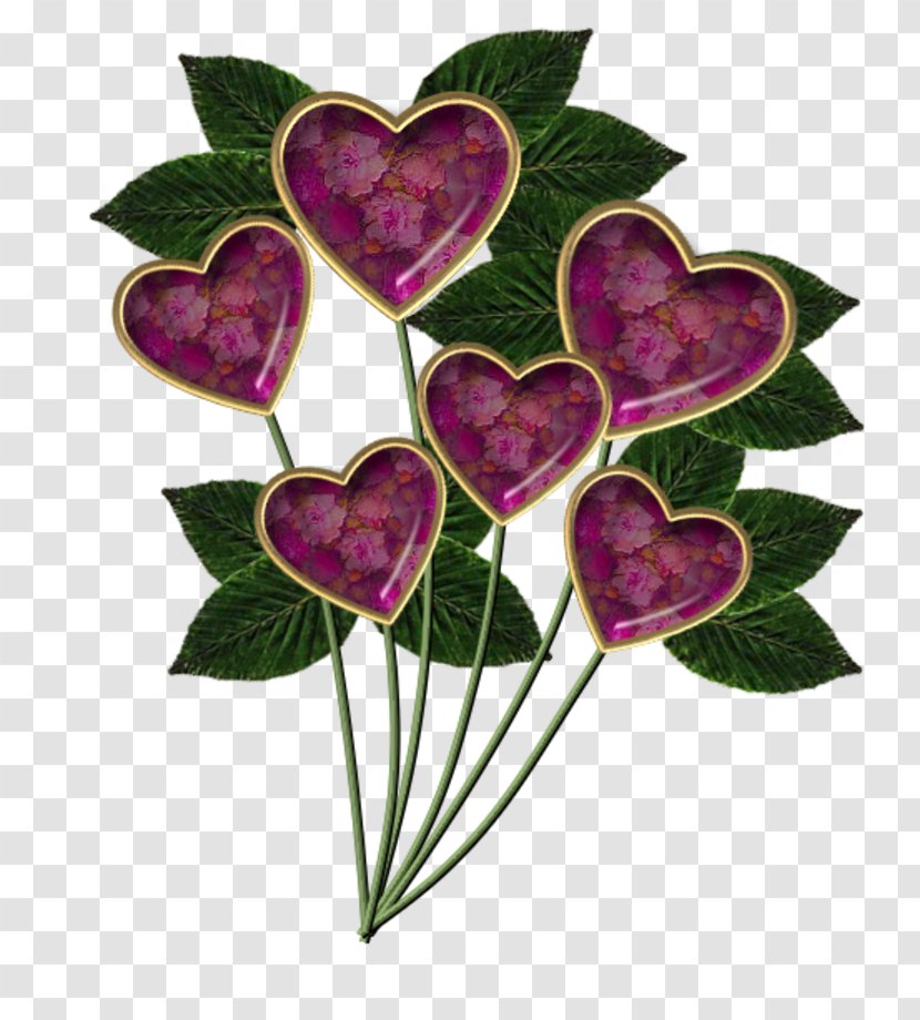 Cut Flowers Heart - Flower Transparent PNG