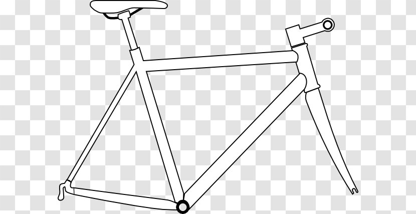 Bicycle Frames Wheels Racing Clip Art - Black And White Transparent PNG