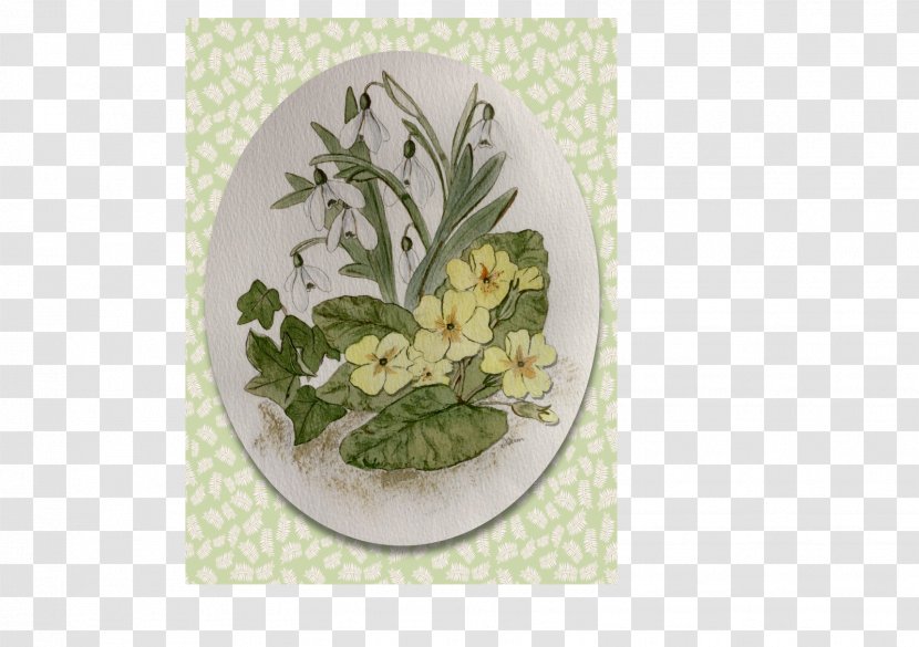 Plate Porcelain Floral Design Flowerpot - Flower Transparent PNG