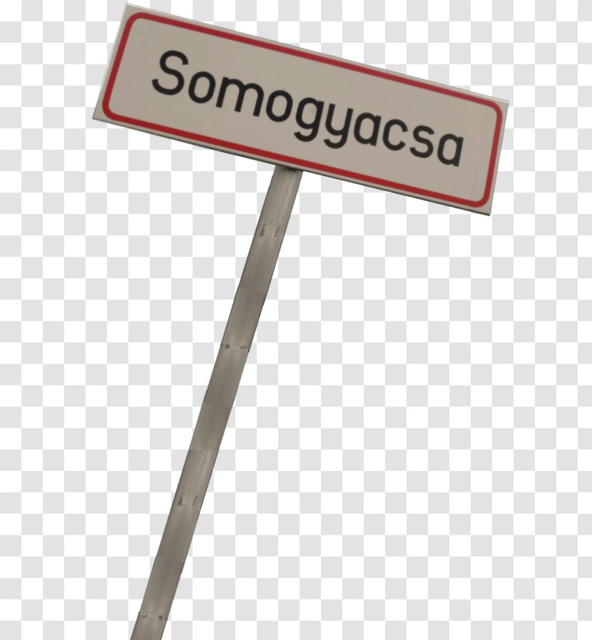 Somogyacsa Line Traffic Sign Brand Town - Rust Gun Transparent PNG