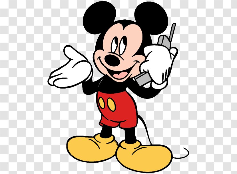 The Talking Mickey Mouse Walt Disney Company Mobile Phones Clip Art - Black And White Transparent PNG