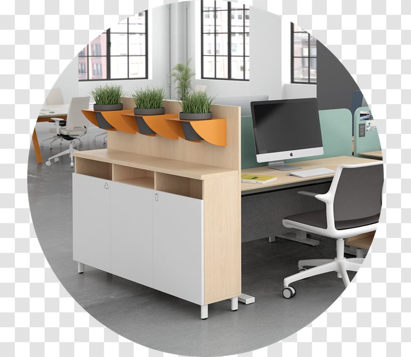 Desk Table Office Workstation Furniture Transparent PNG