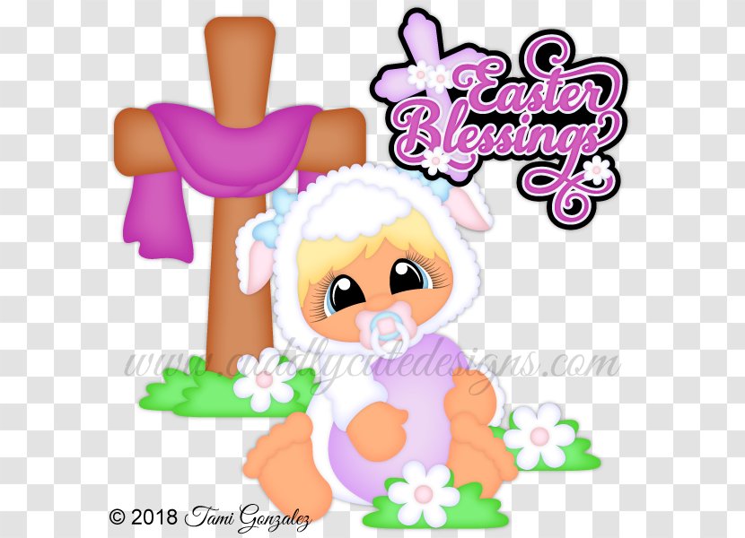 Infant Easter Cuteness Clip Art - Watercolor - Bunny Tex Hoder Transparent PNG