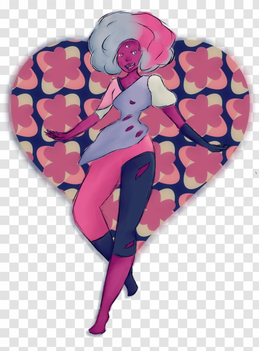 Cartoon Pink M Heart Legendary Creature - Frame - Watercolor Transparent PNG
