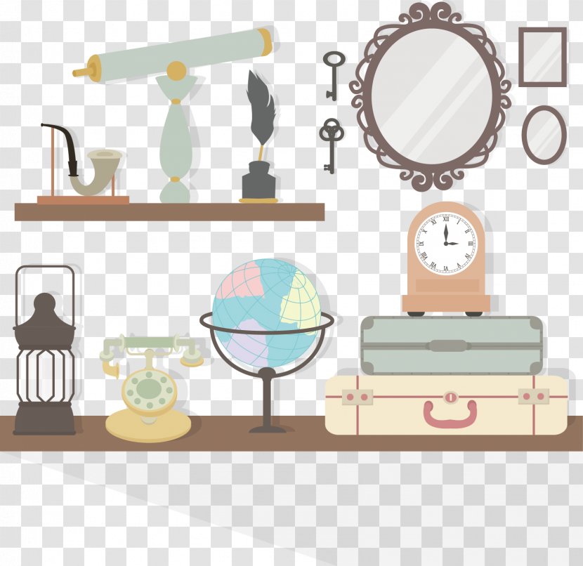Euclidean Vector - Table - Hand-painted Globe Transparent PNG