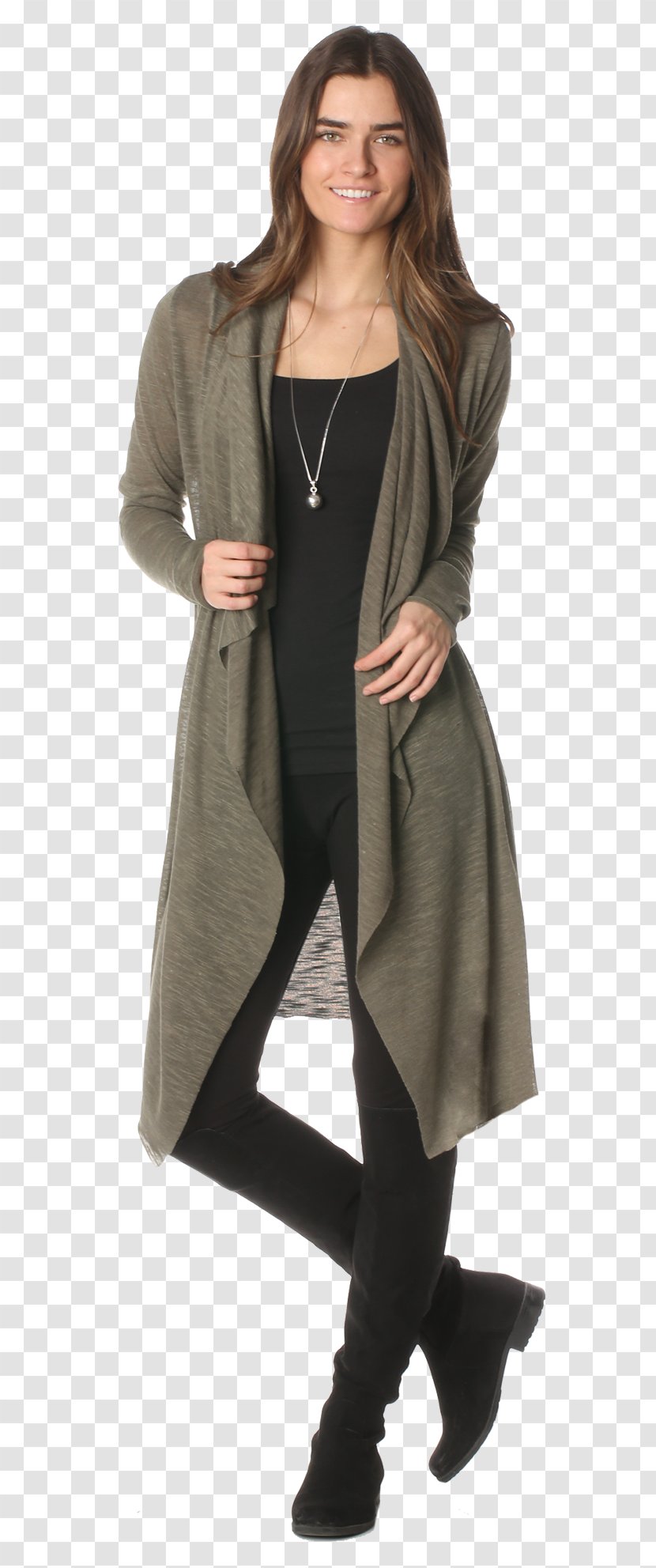 Sweater Cardigan Maternity Clothing Dress - Cashmere Wool - Sleeve Transparent PNG