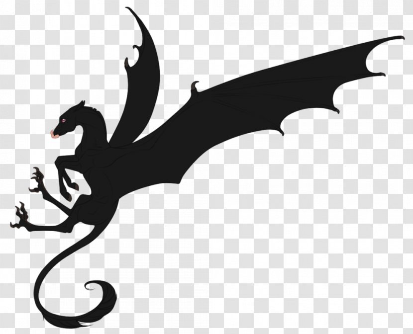 Cartoon Dragon Silhouette Clip Art - Fictional Character - Hen Transparent PNG