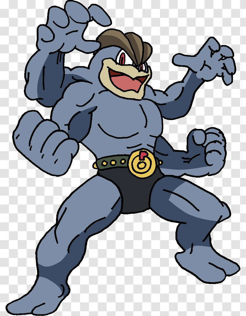 Pokémon Red And Blue Yellow Machamp Machoke - Pokemon - Funny Strong Arm Muscles Transparent PNG