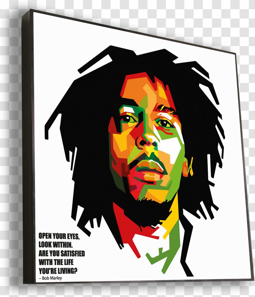 Bob Marley - Drawing - Rectangle Facial Hair Transparent PNG
