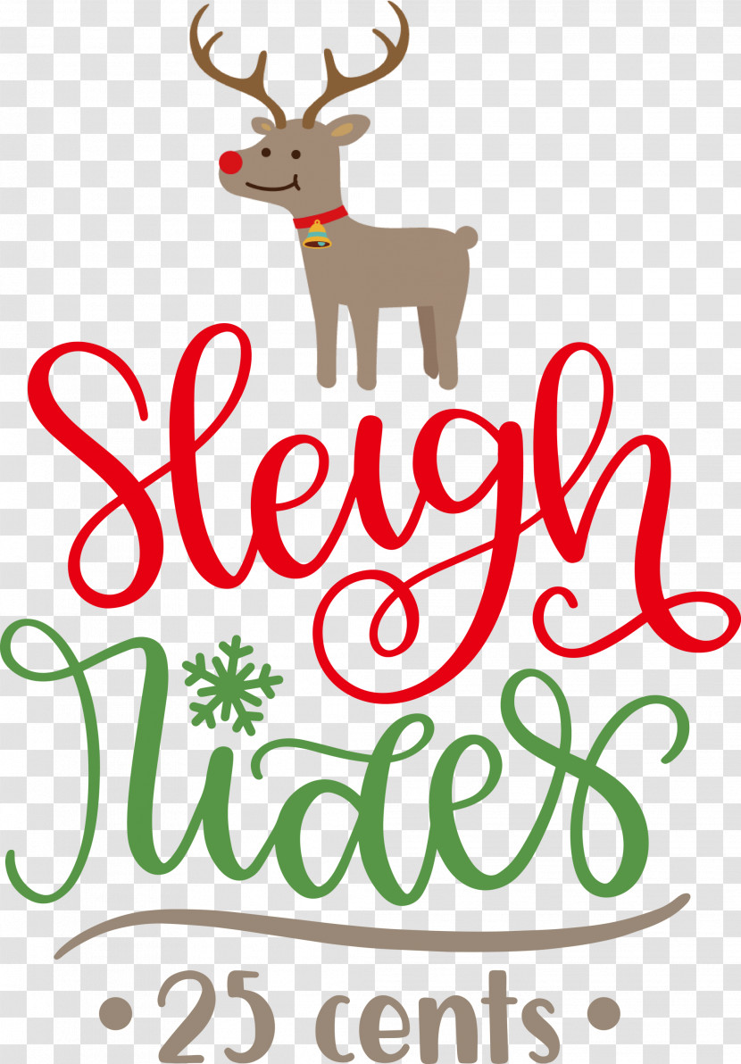 Sleigh Rides Deer Reindeer Transparent PNG