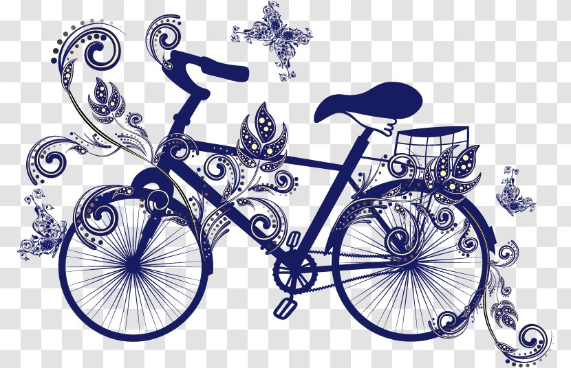 Bicycle Wheel Euclidean Vector Illustration - Racing - Bike Transparent PNG