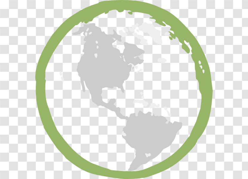 Globe Earth Clip Art - Green Planet Transparent PNG