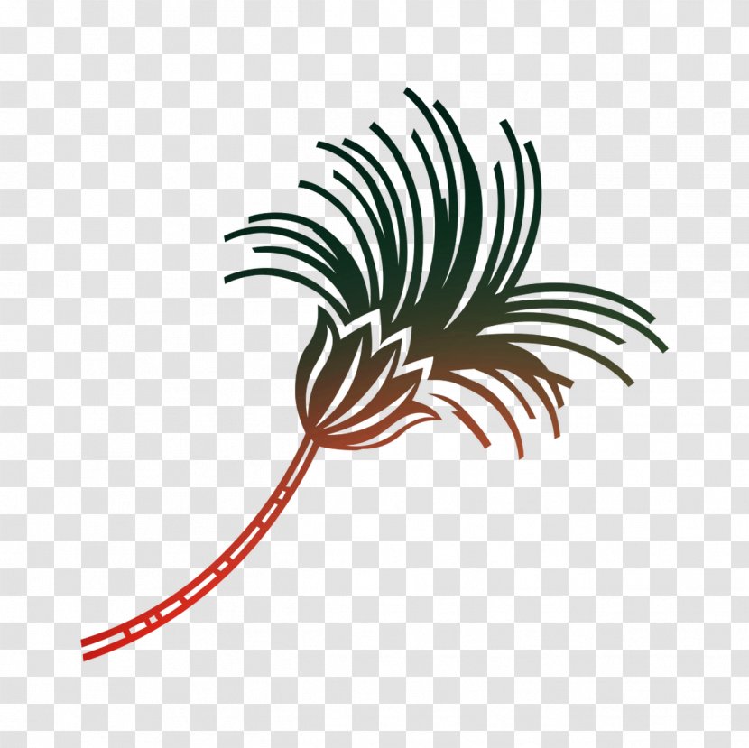 Palm Trees Leaf Plant Stem Line Clip Art - Tree Transparent PNG