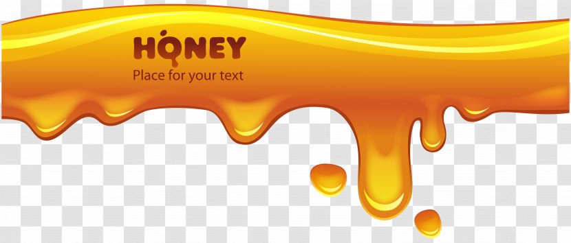 Honey Bee Euclidean Vector Yellow - Shape - Fall Background Transparent PNG