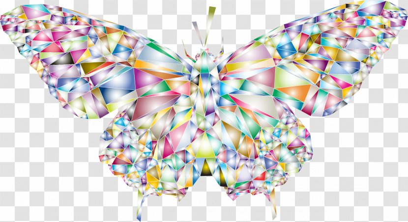 Butterfly Low Poly - Insect Transparent PNG