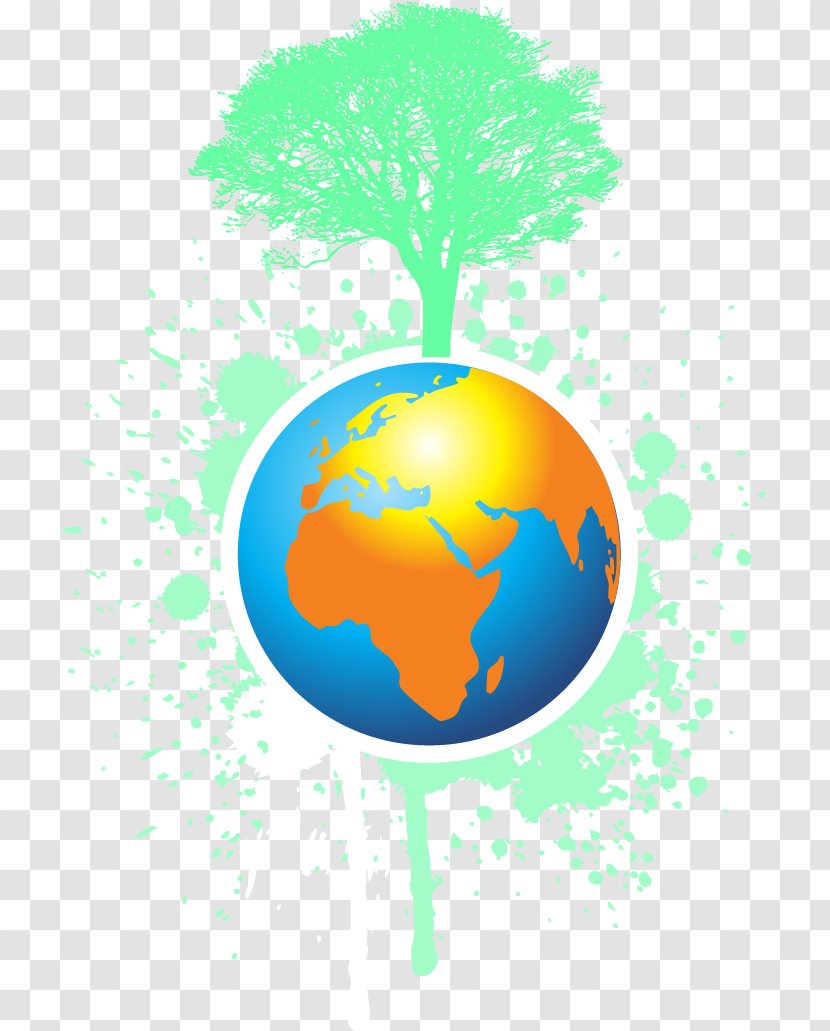 Earth - Creativity - Vector Creative Hand-painted Globe Transparent PNG
