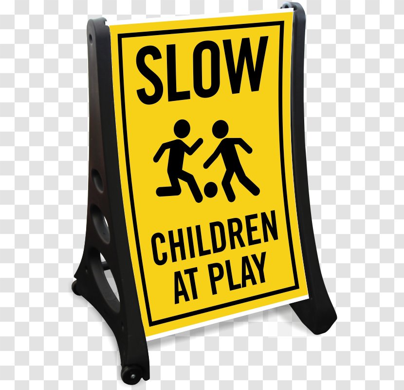 Slow Children At Play Traffic Sign Warning - Manual On Uniform Control Devices - Child Safety Panels Transparent PNG