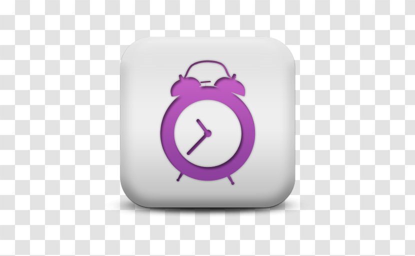 Alarm Clocks Security Alarms & Systems Device - Violet - Clock Transparent PNG