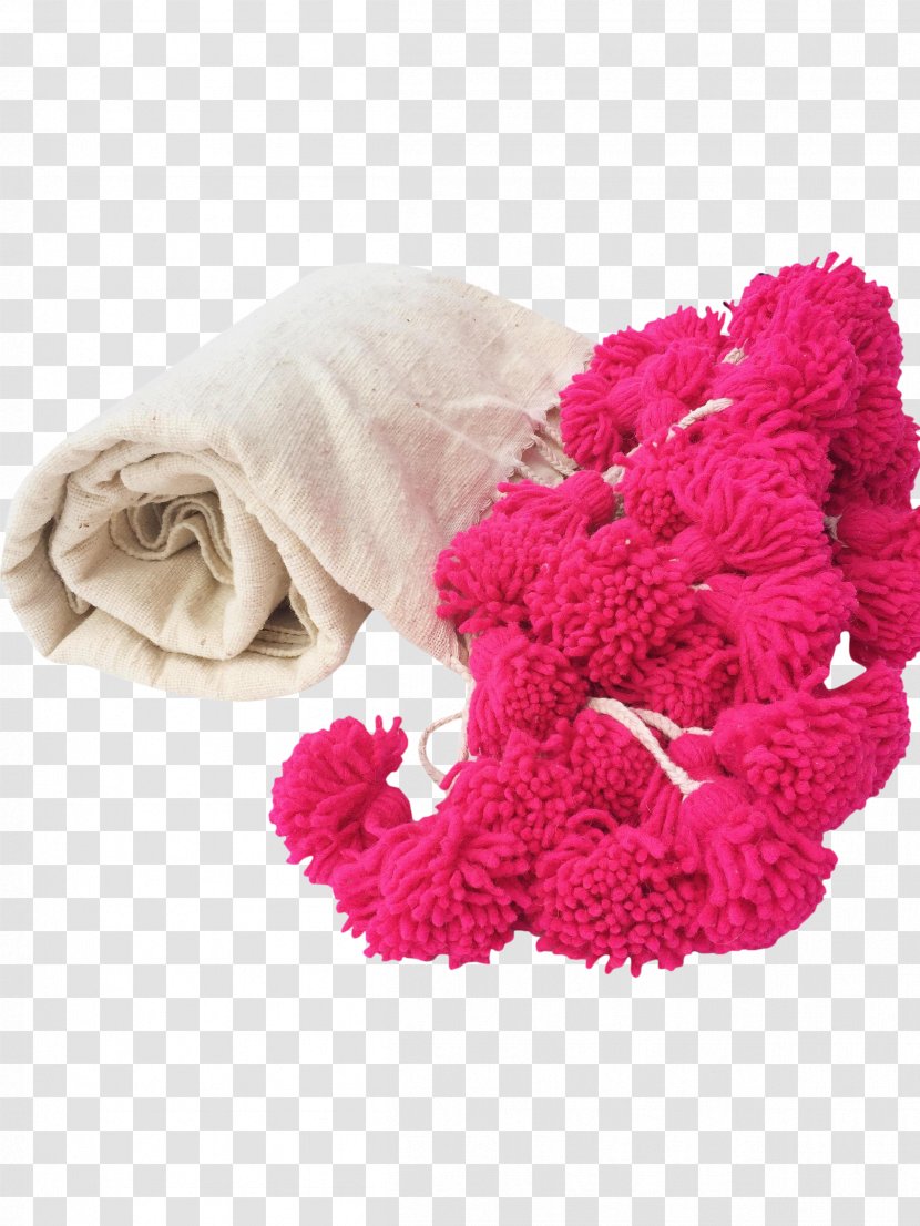 Cut Flowers Pink M Wool Shoe Petal - Blanket Transparent PNG