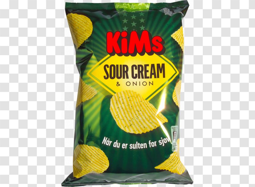 Potato Chip Sour Cream Vegetarian Cuisine KiMs - Junk Food - Onion Transparent PNG