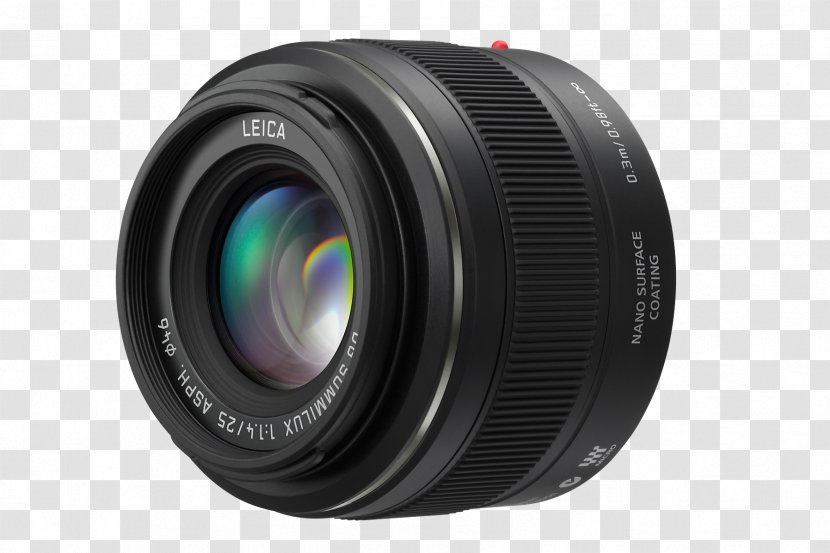 Panasonic Lumix G 25mm F1.7 ASPH DMC-G1 Leica DG Summilux F/1.4 Micro Four Thirds System - Dg F14 - Camera Lens Transparent PNG