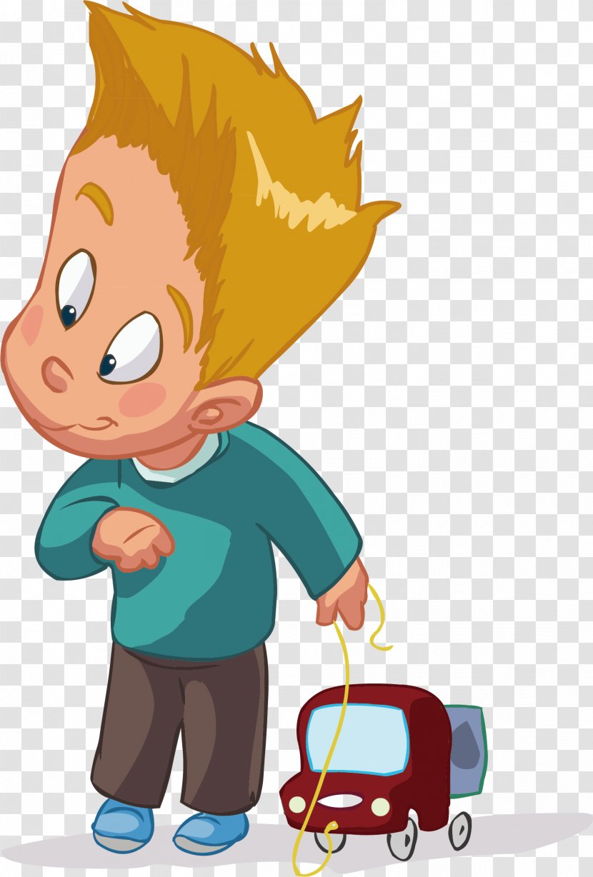 Childrens Day Clip Art - Nose - A Child Who Plays With Cars Transparent PNG
