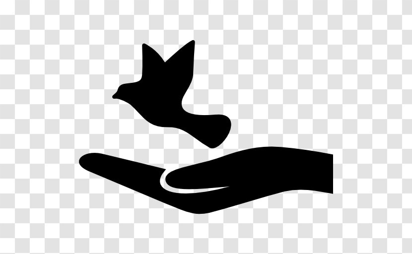 Columbidae Doves As Symbols - Icon Design - Hand Transparent PNG