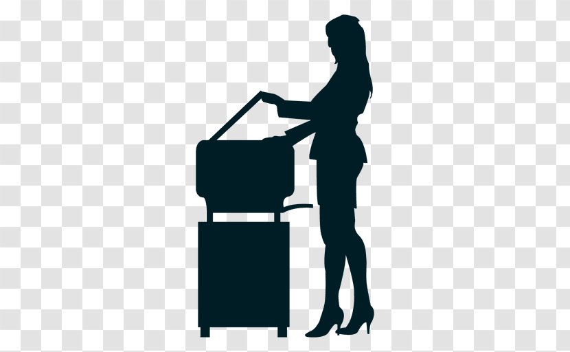 Photocopier Silhouette - Worker Transparent PNG