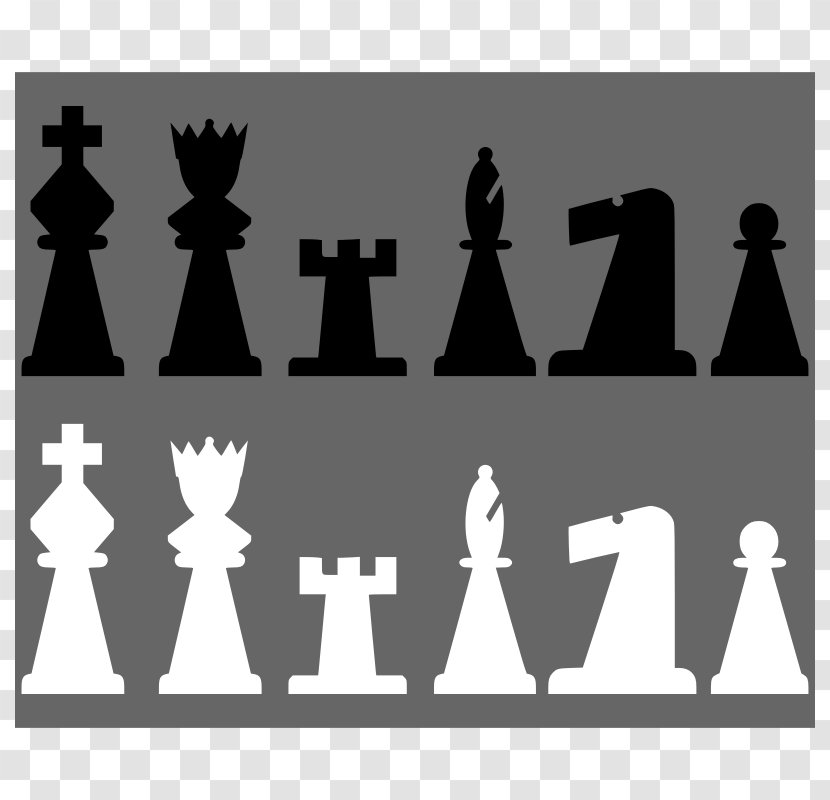 Chess Piece King Knight Queen - Silhouette Transparent PNG
