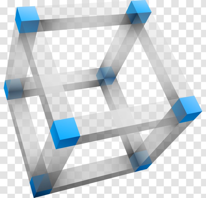 Three-dimensional Space Royalty-free Stock Illustration - Azure - Then Fight Cubes Transparent PNG