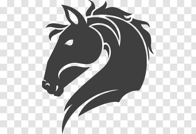 Friesian Horse Logo Illustration - Carnivoran - Horse-shaped Design Trend Vector Material Transparent PNG