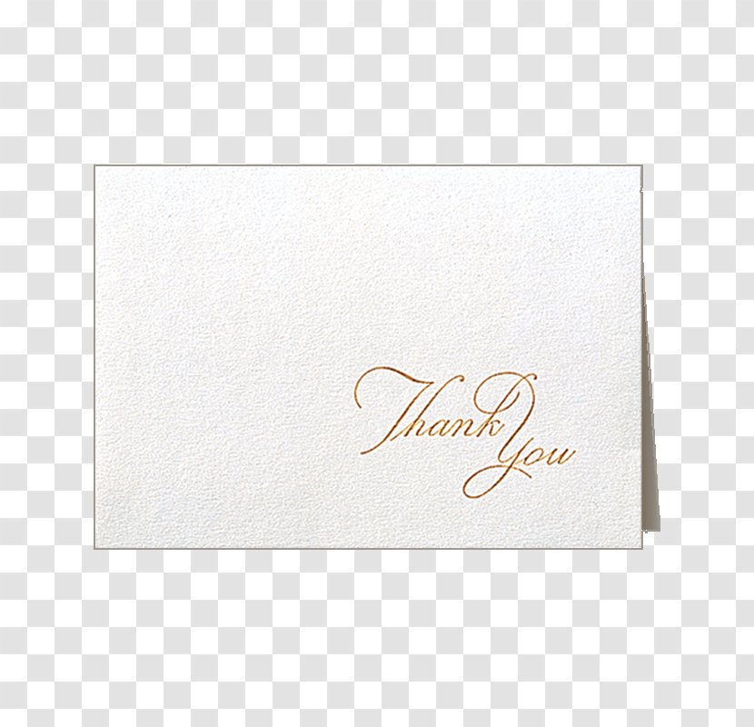 Paper Rectangle Font - Thank You Gold Transparent PNG