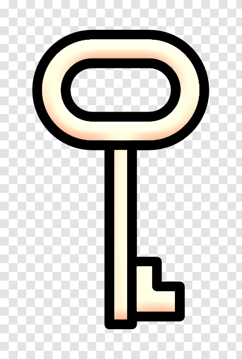 Key Icon Linear Color SEO Icon Transparent PNG