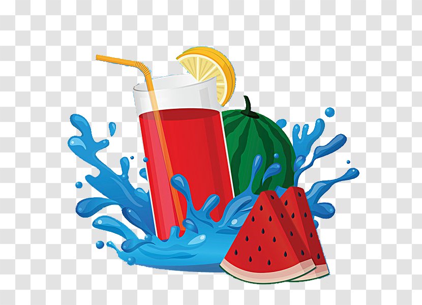 Juice Fruit Fruchtsaft Drawing Clip Art - Watermelon - Cartoon Summer Cool Transparent PNG