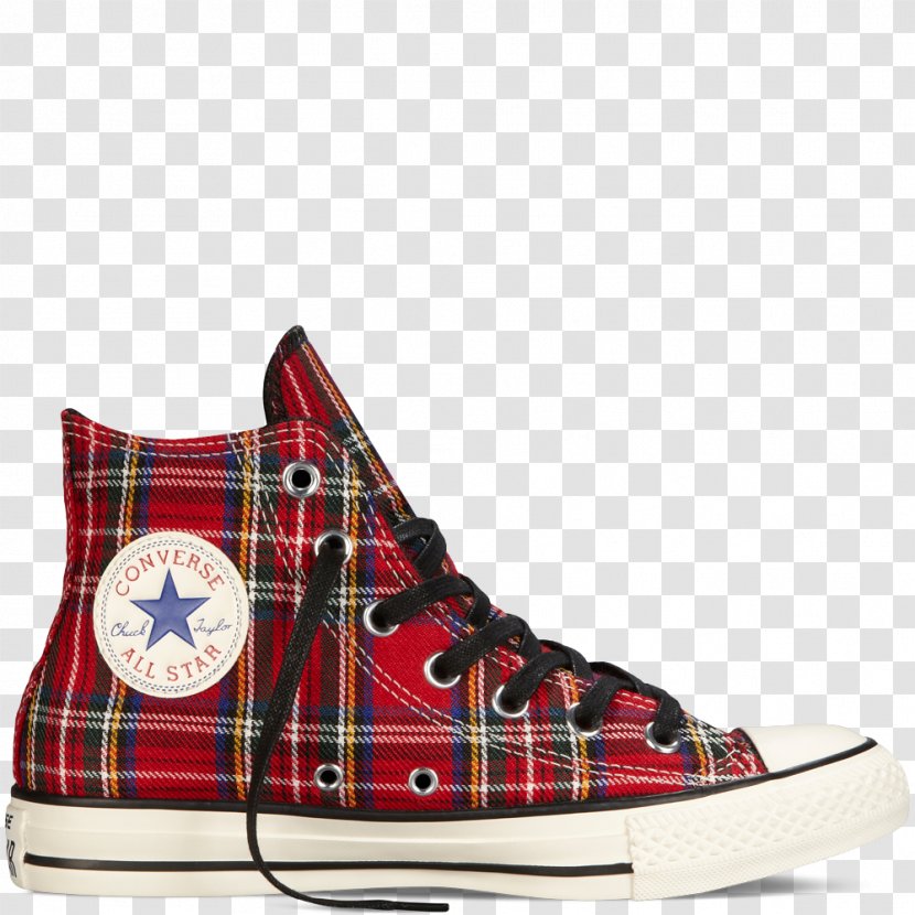 Chuck Taylor All-Stars Converse Shoes - 70's Hi ShoesWhite Sports ShoesRed Plaid For Women Transparent PNG