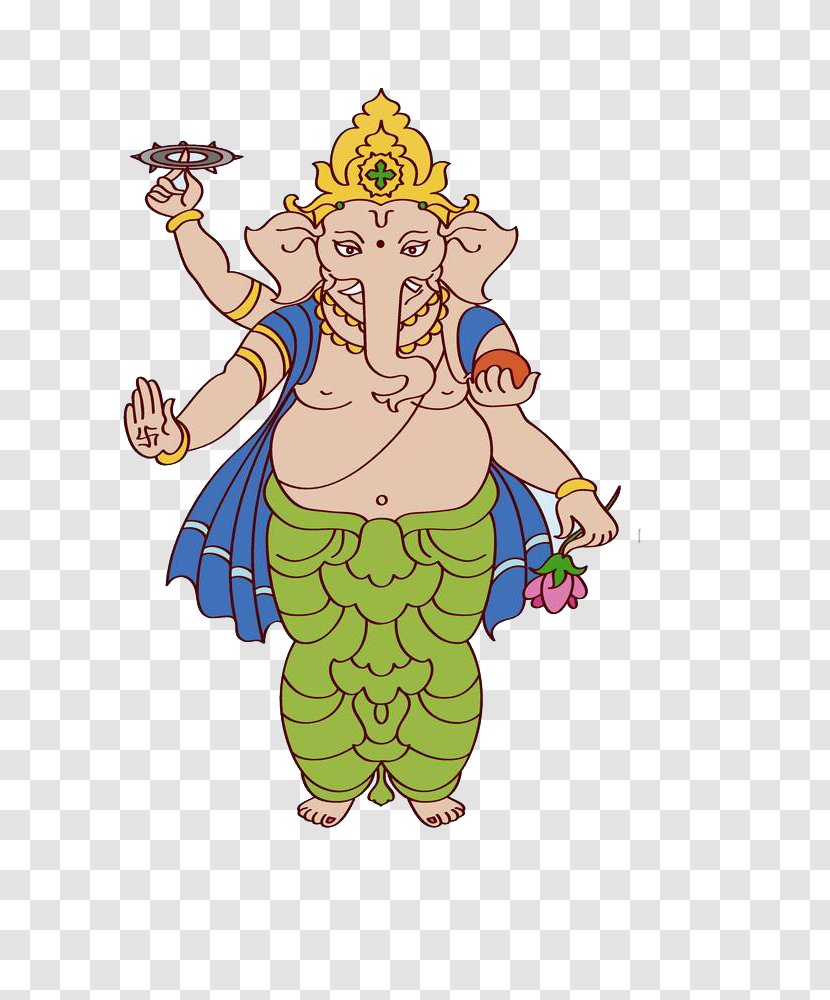 Ganesha Illustration - Elephant - Vector Like God Transparent PNG