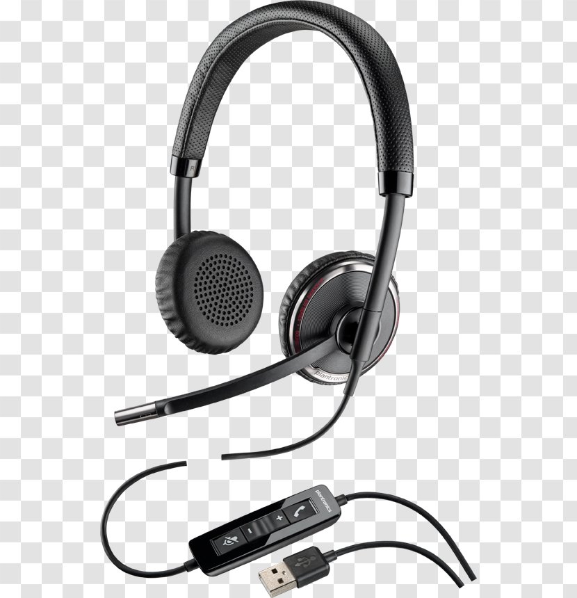 Plantronics Blackwire C520 Headset Headphones USB Stereophonic Sound - Electronics Transparent PNG