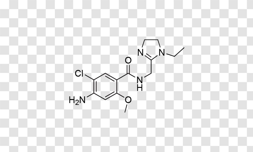 Mosapride Pharmaceutical Drug Chemistry Chemical Substance Cisapride - Black And White - Gastroparesis Transparent PNG