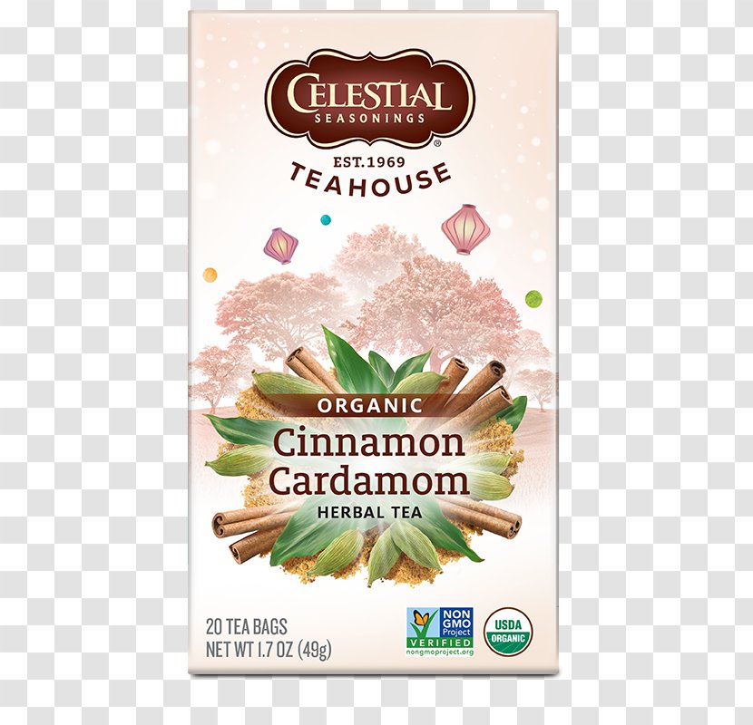 Green Tea Masala Chai Celestial Seasonings Organic Food - Cinnamon Transparent PNG
