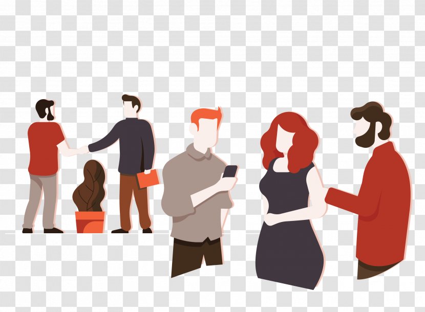 Business Background People - Conversation - Silhouette Gesture Transparent PNG