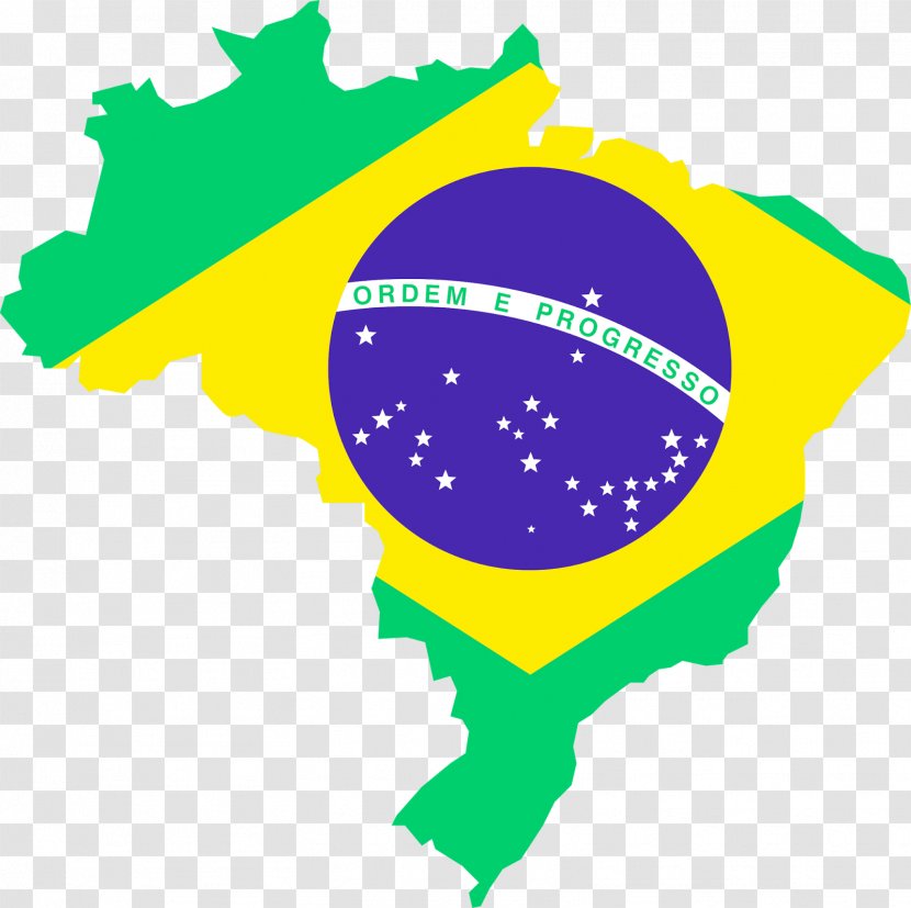Flag Of Brazil Map National - Yellow Transparent PNG