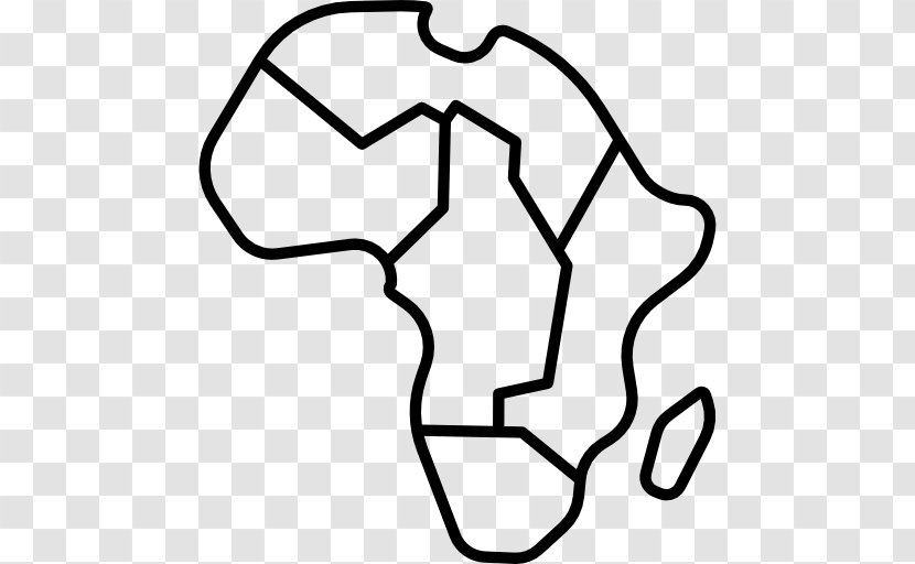 Africa Globe Vector Map - Text Transparent PNG