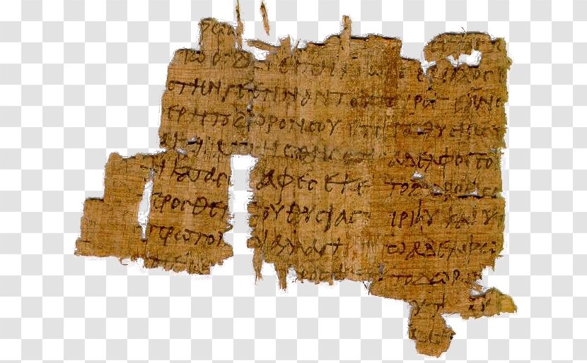 Papyrus 66 Rylands Library P52 Greek New Testament - Ebers - Papiro Transparent PNG
