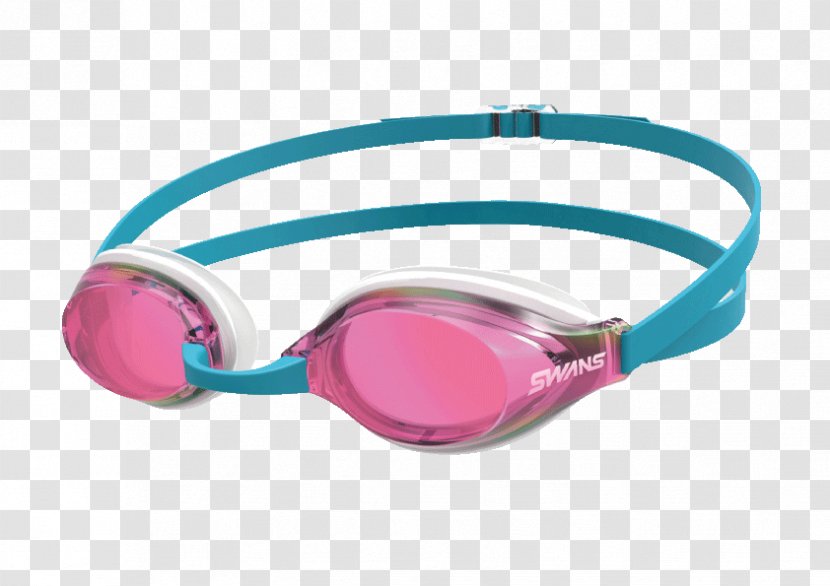 Goggles Swimming Plavecké Brýle Swans Glasses - Light Transparent PNG