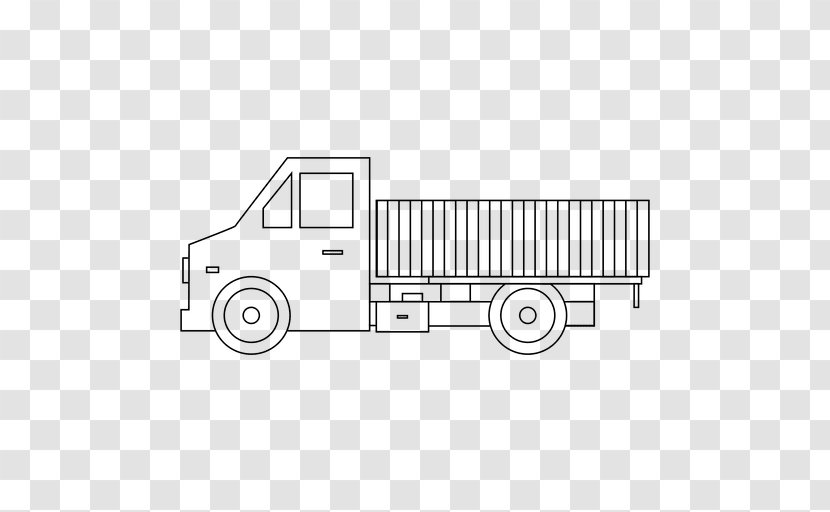Silhouette - Truck Transparent PNG
