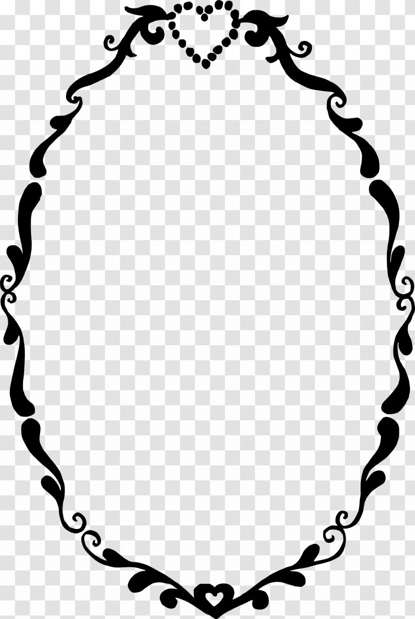 Picture Frames Clip Art - Black And White - Vector Border Transparent PNG