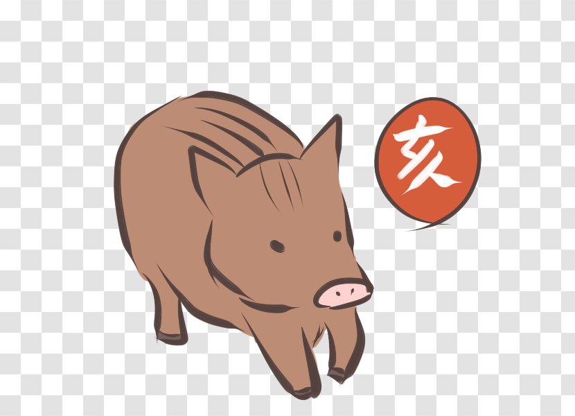 Domestic Pig Mammal - Earthly Branches Transparent PNG