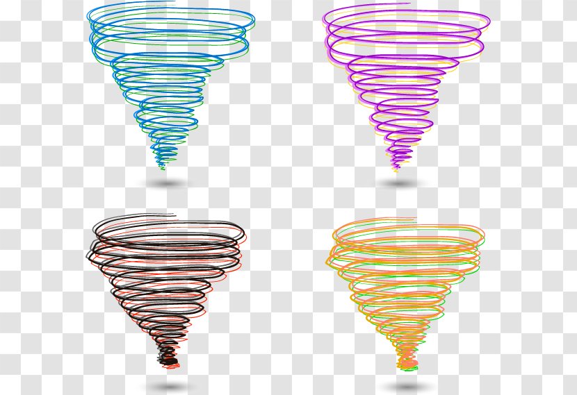 Tornado Wind Tropical Cyclone Clip Art - Colorful Cartoon Transparent PNG