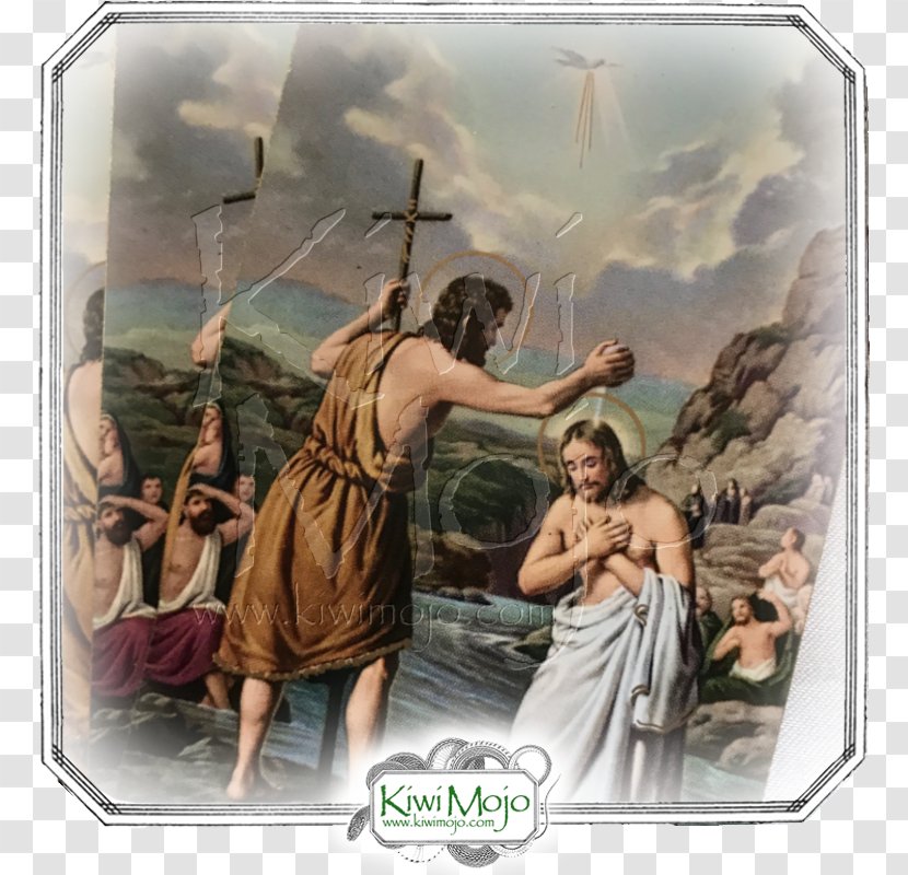 Baptism Religion Holy Card Medal Stock Photography - John The Baptist Transparent PNG