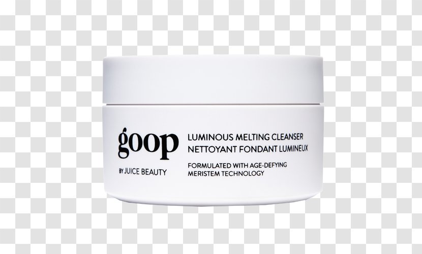 Goop By Juice Beauty Luminous Melting Cleanser Exfoliating Instant Facial Skin Care - Gwyneth Paltrow - Cosmetic Advertising Transparent PNG